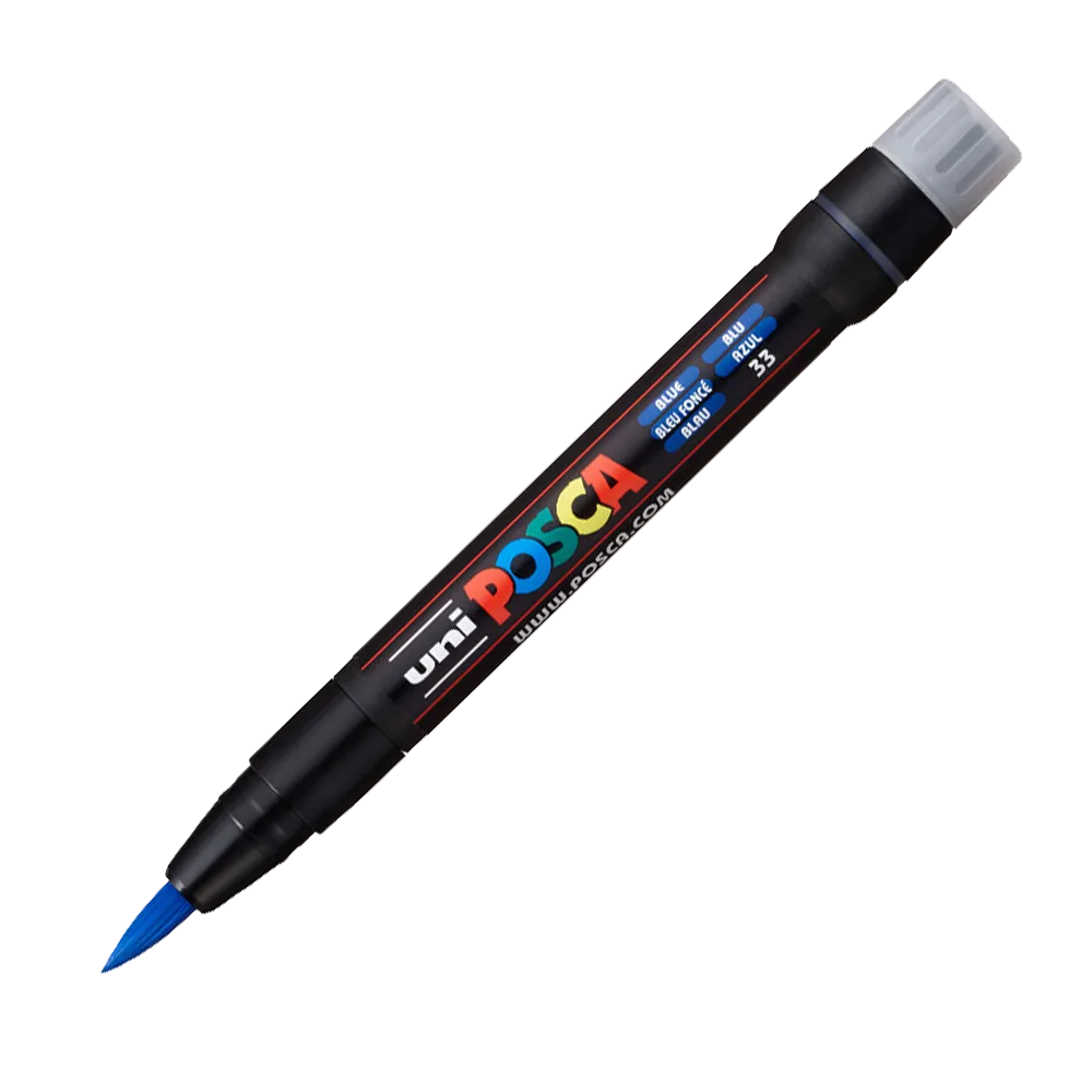 Маркер POSCA, 1-10 мм, синій Uni (PCF-350 BLUE) - Фото 3